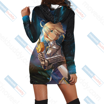 Fate/ Stay Night - Saber New Version 3D Hoodie Dress   