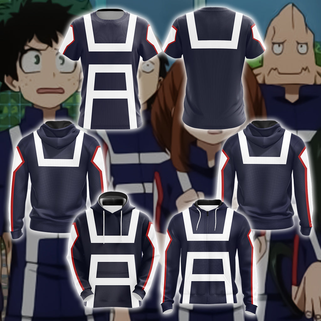 My hero Academia 3D T-shirt Zip Hoodie Pullover Hoodie   