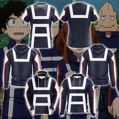 My hero Academia 3D T-shirt Zip Hoodie Pullover Hoodie   