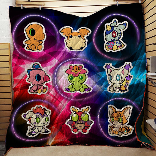 Digimon New Style 3D Quilt Blanket   