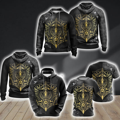The Legend of Zelda All Over Print T-shirt Zip Up Hoodie   