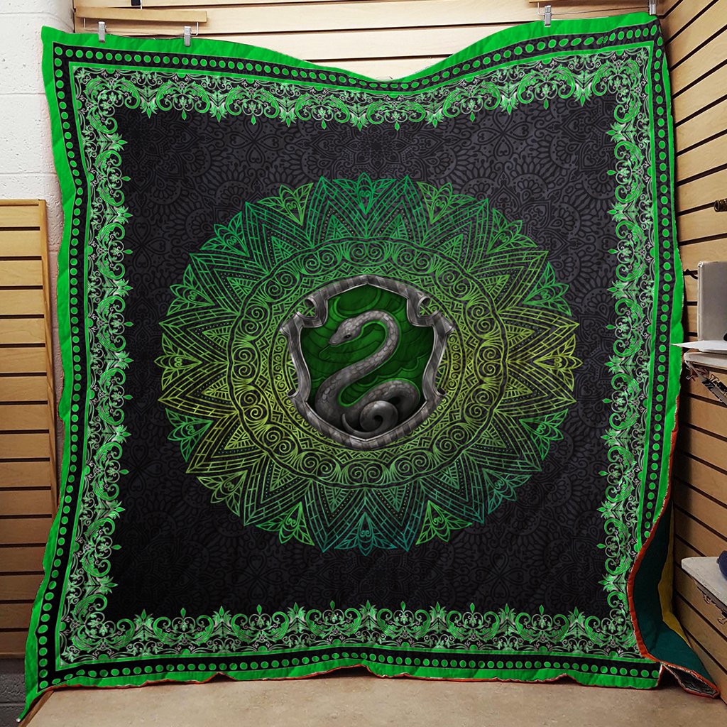 Hogwart House Slytherin Harry Potter 3D Quilt Blanket   