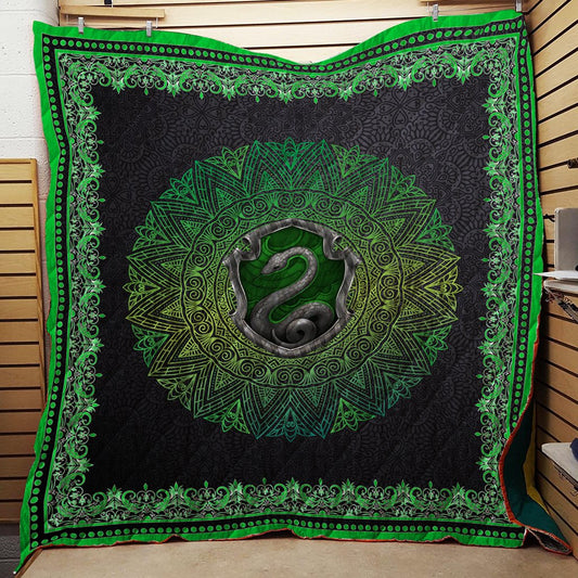 Hogwart House Slytherin Harry Potter 3D Quilt Blanket   