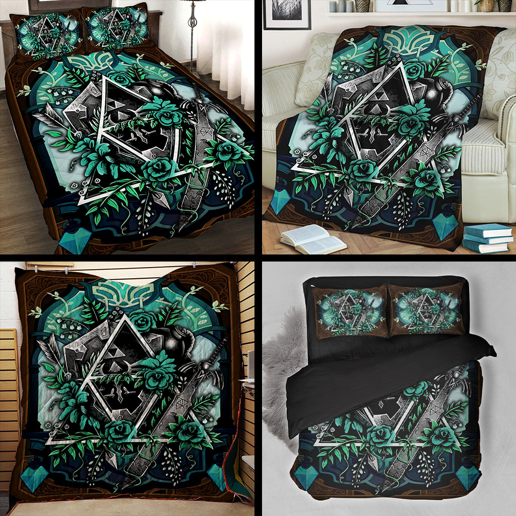 The Legend Of Zelda Green 3D Bed Set   