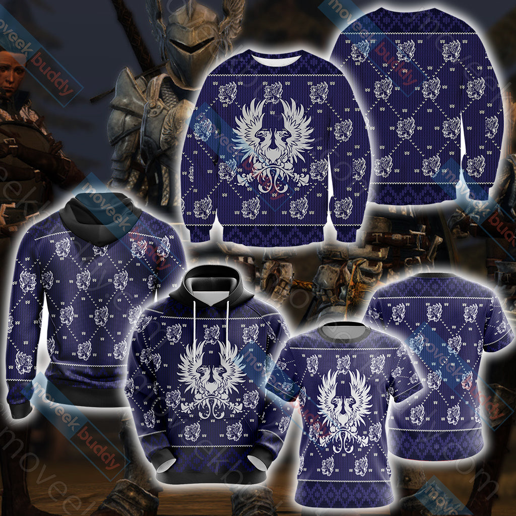 Dragon Age - Grey Wardens Unisex 3D T-shirt   