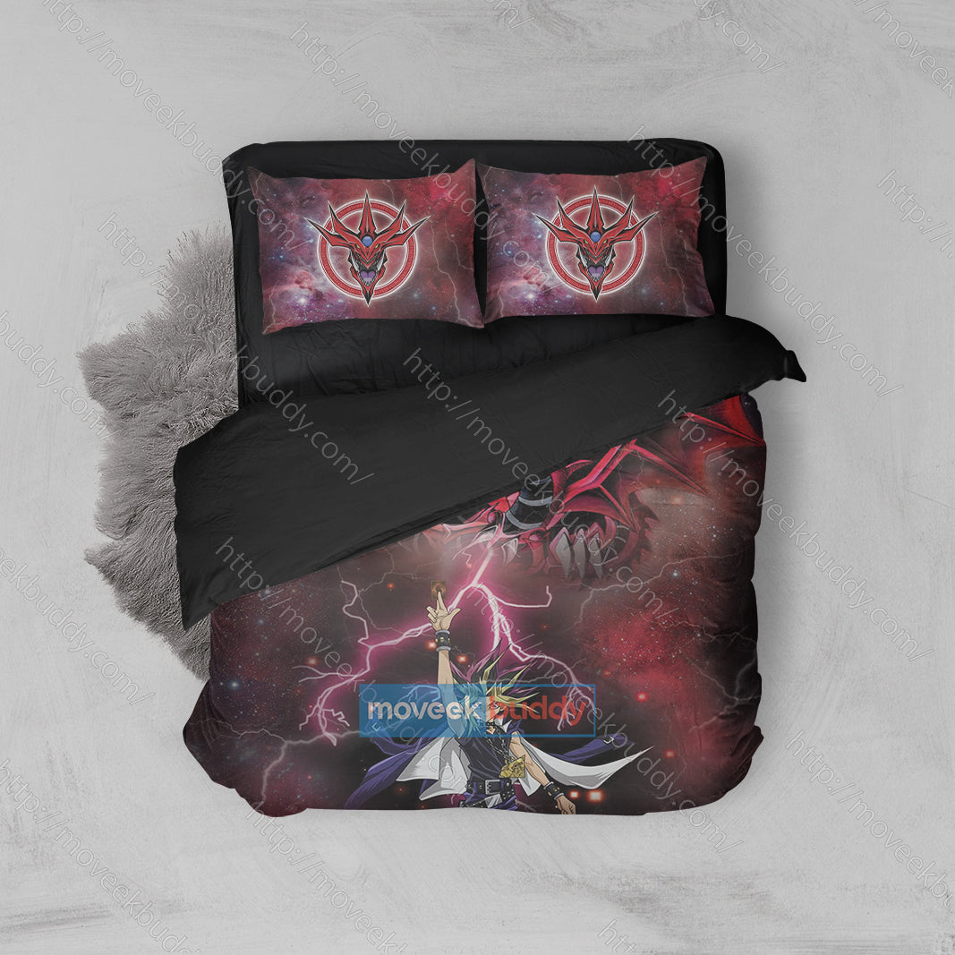 Yu Gi Oh! Yami Yugi And Slifer the Sky Dragon 3D Bed Set Twin (3PCS)  