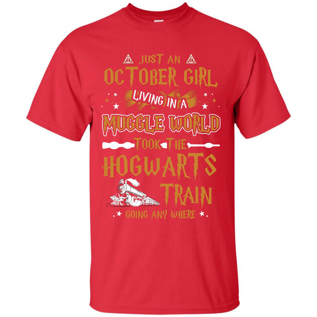 Harry Potter T-shirt Just An October Girl Living In A Muggle World   