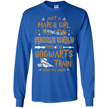 Harry Potter T-shirt Just A March Girl Living In A Muggle World   