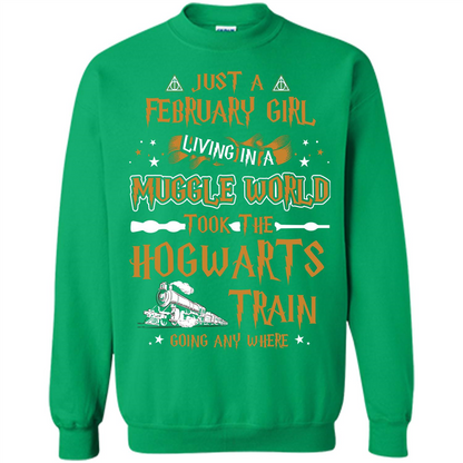 Harry Potter T-shirt Just A February Girl Living In A Muggle World   