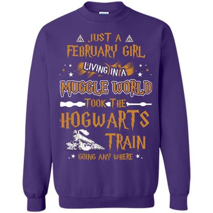 Harry Potter T-shirt Just A February Girl Living In A Muggle World   