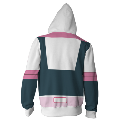 Boku No Hero Academia Ochako Uraraka Cosplay Zip Up Hoodie Jacket   