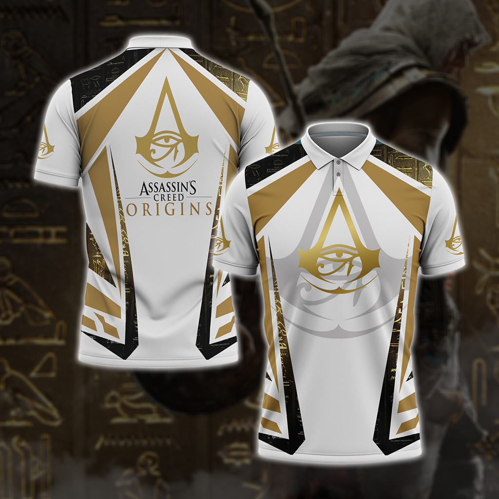 Assassin's Creed Origins Unisex 3D T-shirt Polo Shirt S 