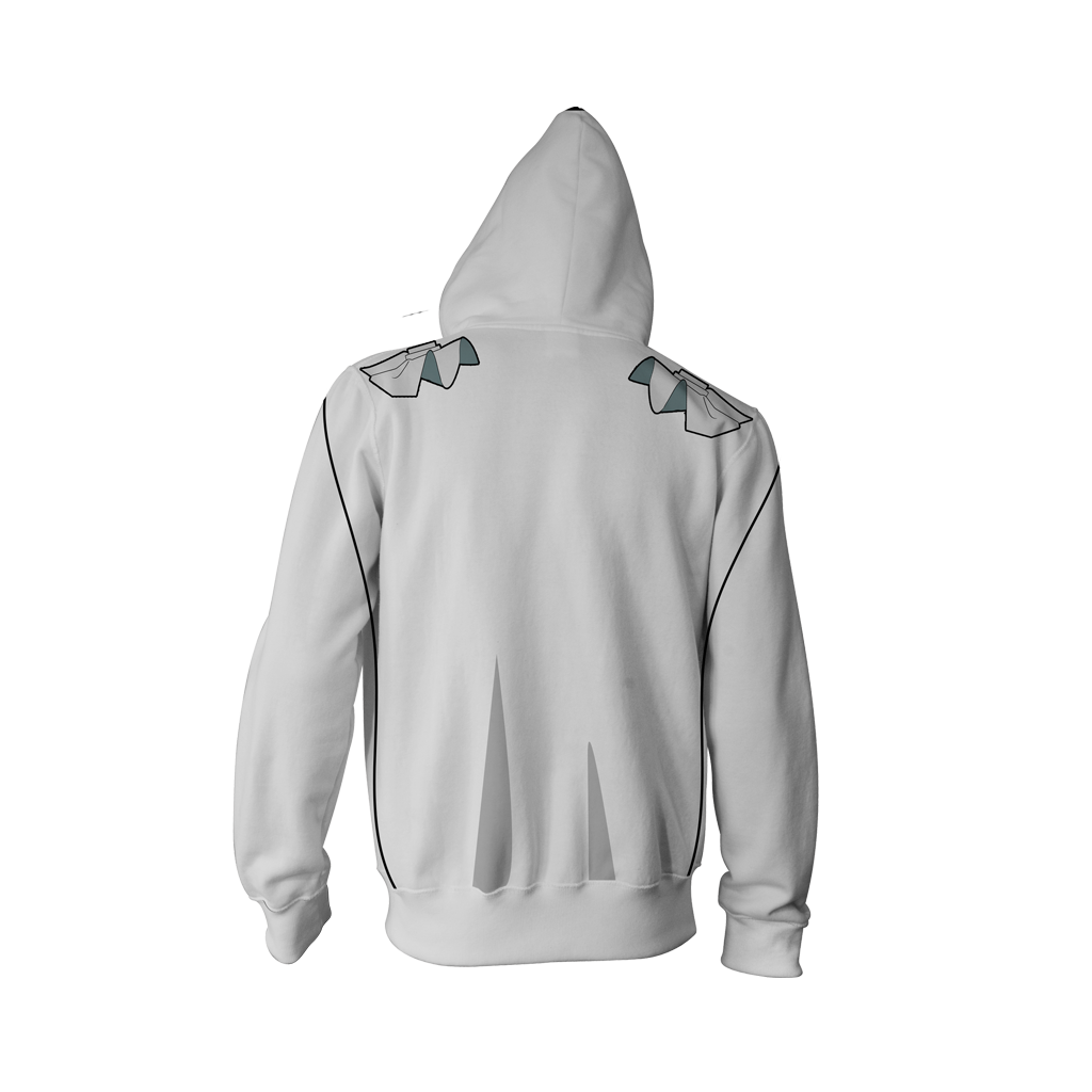 Detective Conan Kuroba Kaito (Kaitou Kid) Cosplay Zip Up Hoodie Jacket   
