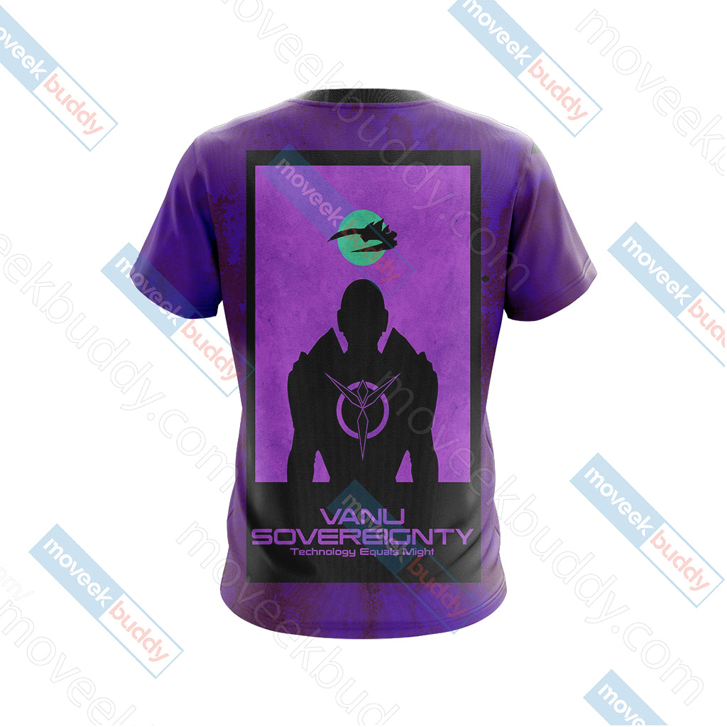 Planetside Vanu Sovereignty Unisex 3D T-shirt   