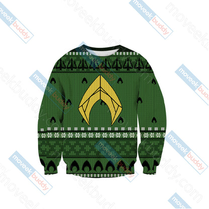 Aquaman Knitting Style 3D Sweater   