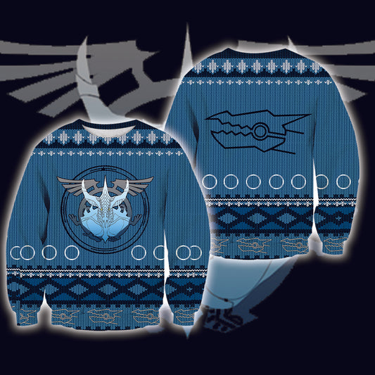 Yu-gi-oh! - Stardust Dragon Knitting Style Unisex 3D Sweater S  