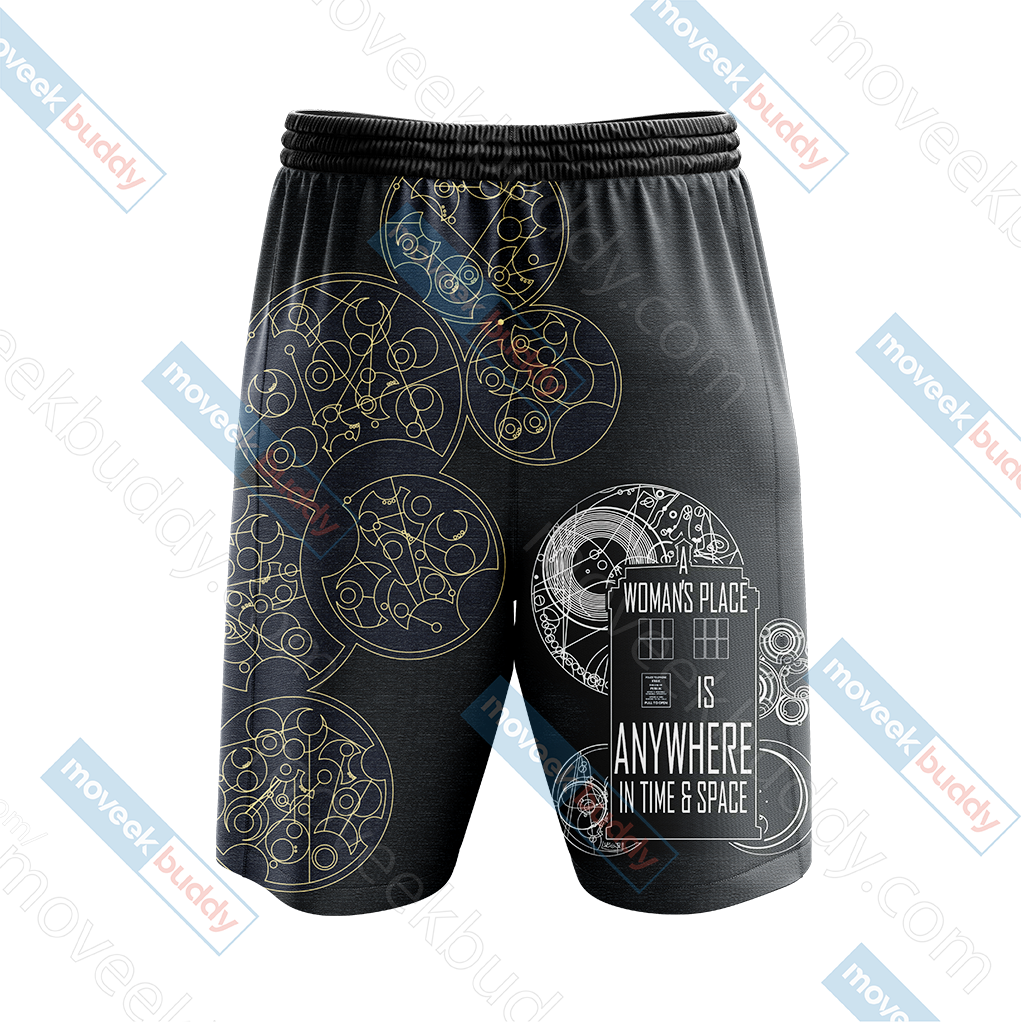 Doctor Who Tardis New Look Unisex 3D Beach Shorts   