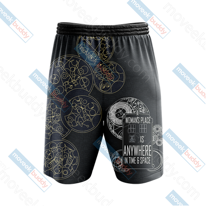 Doctor Who Tardis New Look Unisex 3D Beach Shorts   