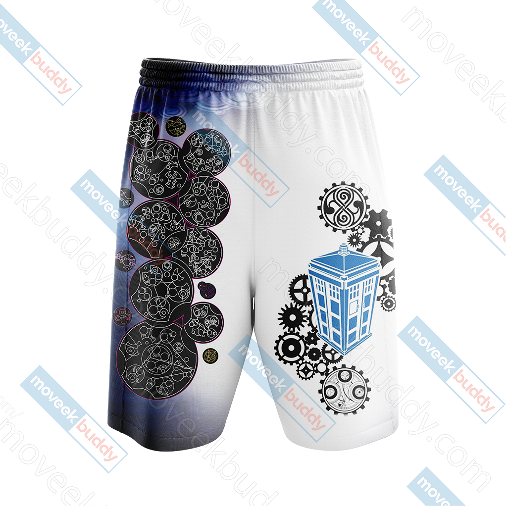 Doctor Who Tardis New Unisex 3D Beach Shorts   