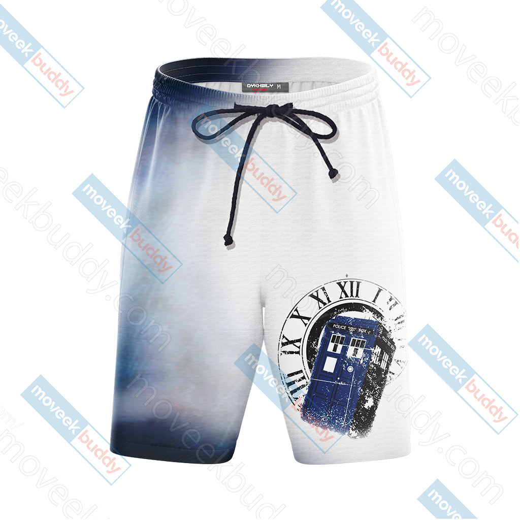 Doctor Who Tardis New Unisex 3D Beach Shorts   