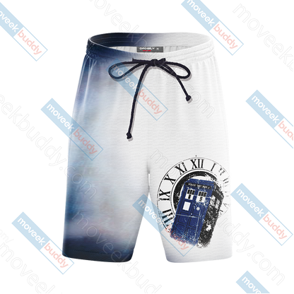 Doctor Who Tardis New Unisex 3D Beach Shorts   