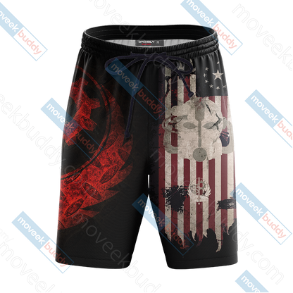 Fallout Brotherhood Of Steel New Unisex Beach Shorts   