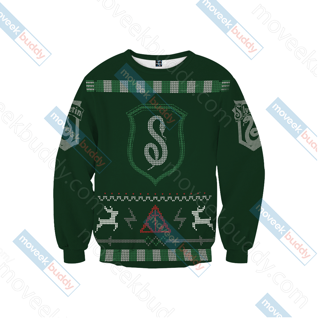 Harry Potter - Cunning Like A Slytherin Winter Style Unisex 3D T-shirt   