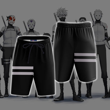 Naruto - Anbu Cosplay Beach Shorts S  