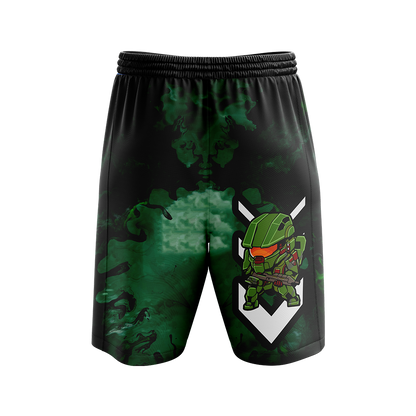 Halo: Combat Evolved - Be a hero. Stay home Beach Shorts   