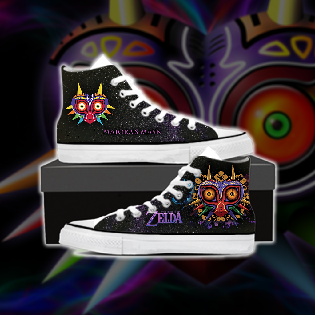 The legend of Zelda: Majora's Mask High Top Shoes SIZE 29