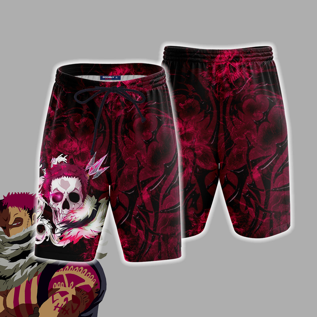 One Piece - Charlotte Katakuri Unisex Beach Shorts S  