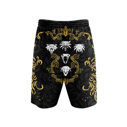 The Witcher - Witcher Sign 3D Beach Shorts   