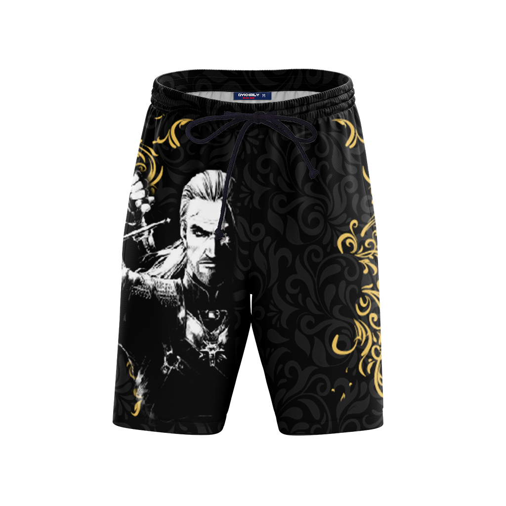 The Witcher - Witcher Sign 3D Beach Shorts   