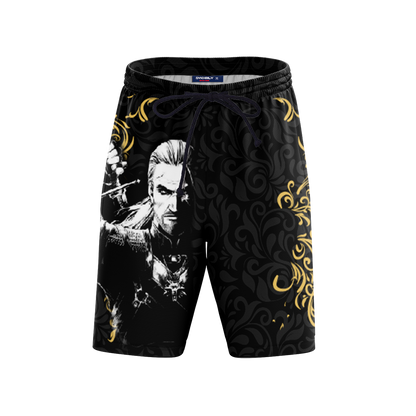 The Witcher - Witcher Sign 3D Beach Shorts   