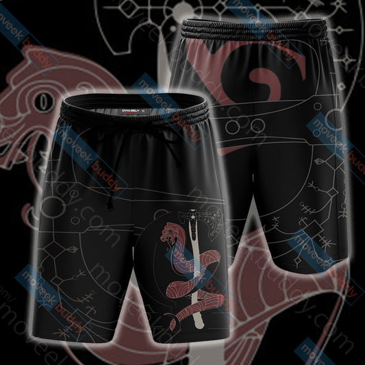 God Of War Leviathan Axe Unisex Beach Shorts S  