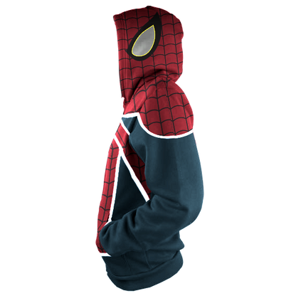 PS4 Spider-UK Cosplay New Look Zip Up Hoodie Jacket   