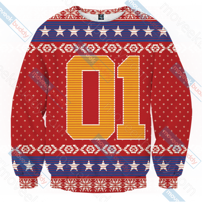 The Dukes Of Hazzard General Lee 3D Sweater   