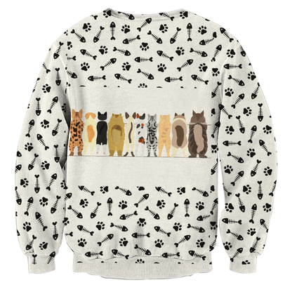 Cats And Their Backs Unisex 3D Sweater   