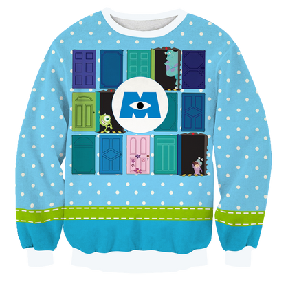 Monsters, Inc. Unisex 3D Sweater   