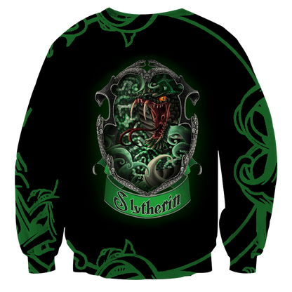 Cunning Like A Slytherin Harry Potter 3D Sweater   