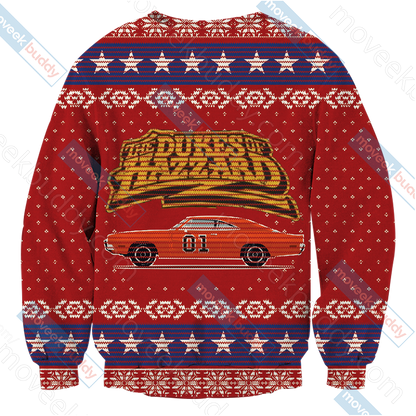 The Dukes Of Hazzard General Lee 3D Sweater   