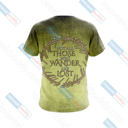 Lord Of The Ring - Not all those who wander are lost Unisex 3D T-shirt   