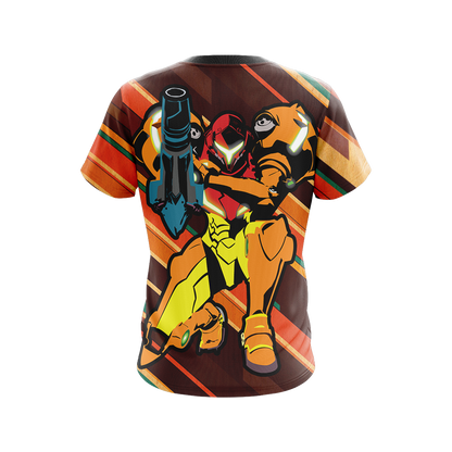 Metroid 2 - Samus Unisex 3D T-shirt   