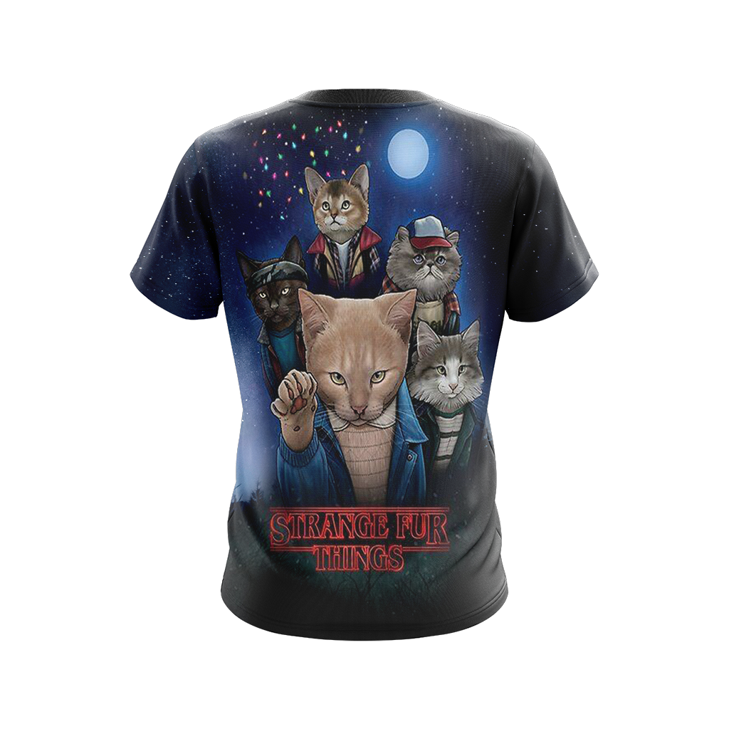 Stranger Things x Cats Unisex 3D T-shirt   