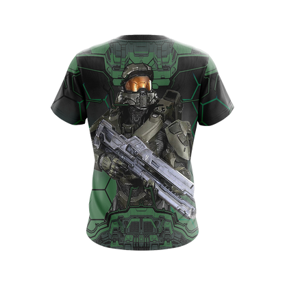 Halo 5 Master Chief HUD Helmet Unisex 3D T-shirt   