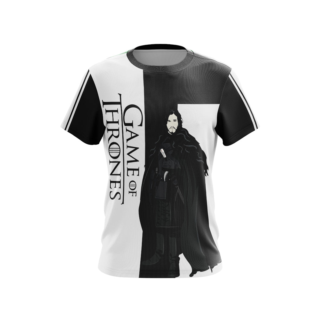 Game Of Thrones - Jon Snow Character Unisex 3D T-shirt   