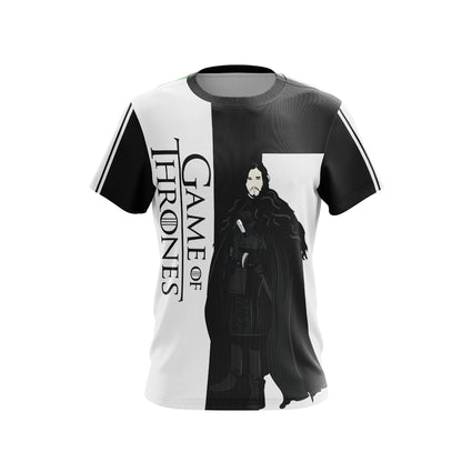 Game Of Thrones - Jon Snow Character Unisex 3D T-shirt   