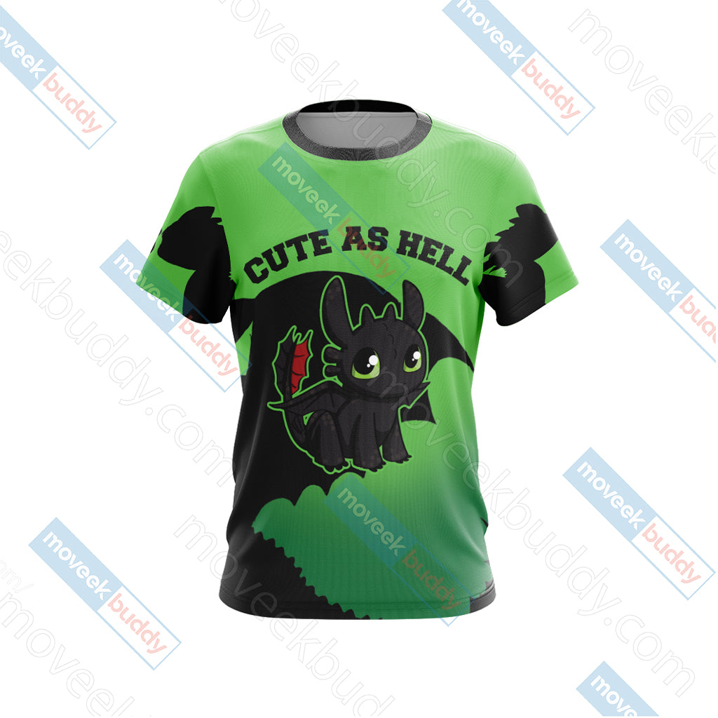 How To Train Your Dragon - Toothless Unisex 3D T-shirt   