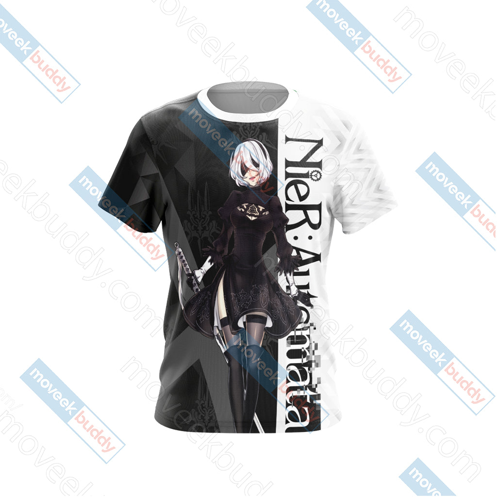 Nier Automata - 2B Unisex 3D T-shirt   