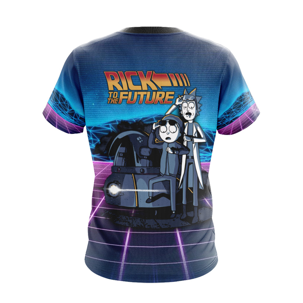 Back To The Future x Rick and Morty Unisex 3D T-shirt   